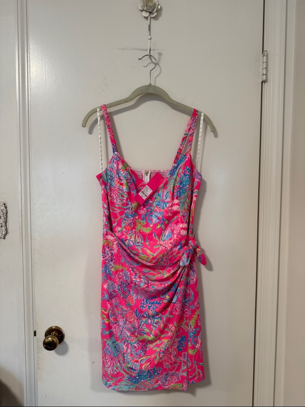 Lilly Pulitzer Scarlet Stretch Dress Pink Isle Print: Shell Me Something Good - Picture 2 of 12